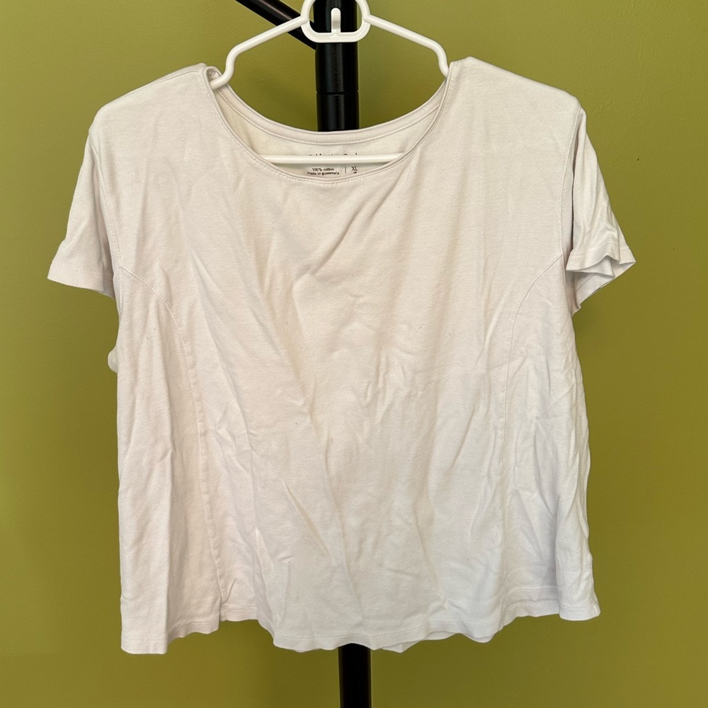 COLDWATER Creek — white short-sleeved tee — XL